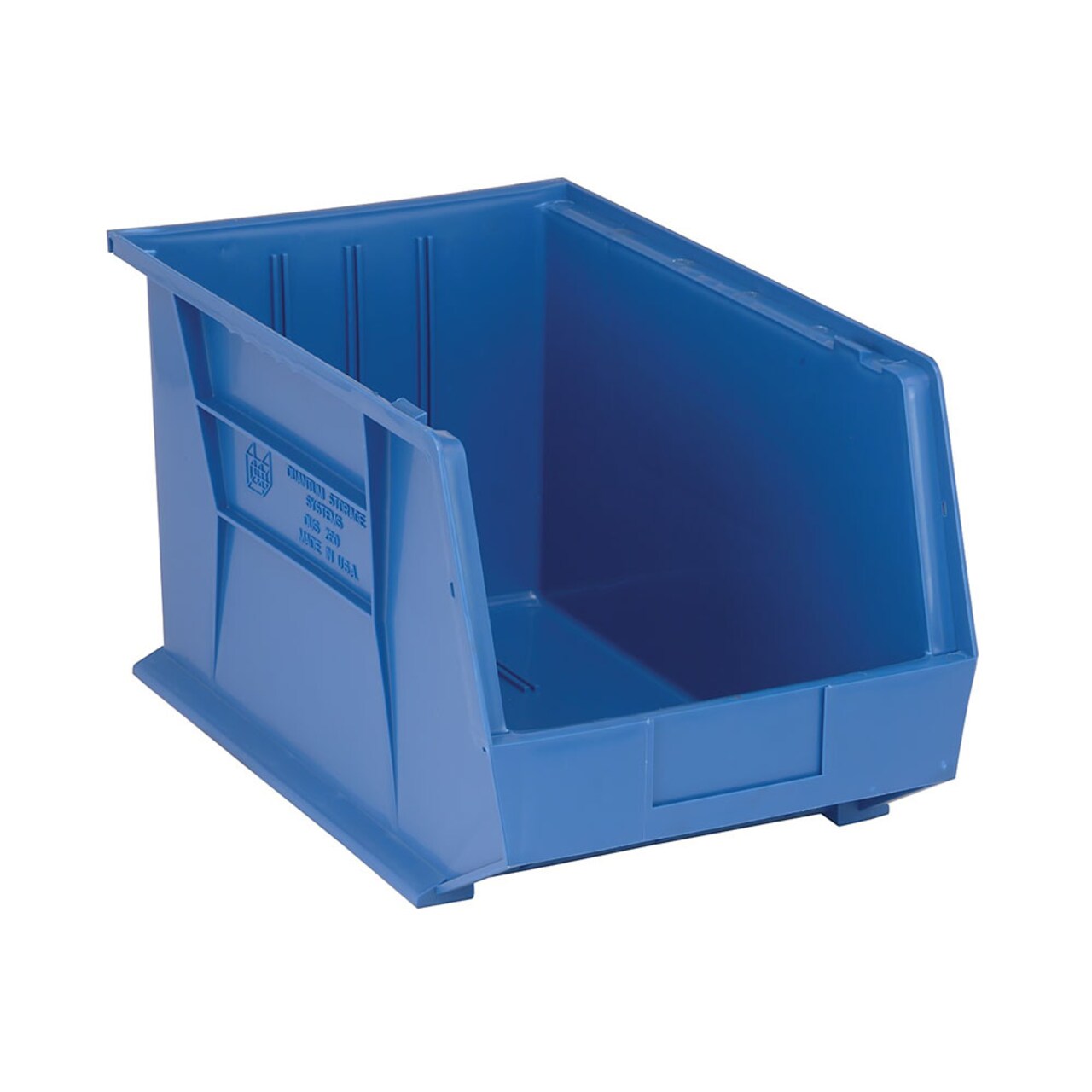Quantum Storage Systems Multi-purpose Ultra Stack and Hang Bin - Perfect for Storage & Organization - 4 Pack
